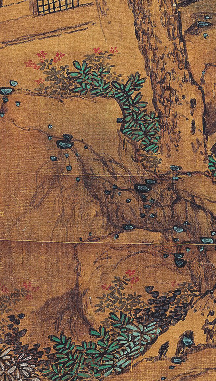 蓝瑛《溪阁清言图》轴-台北故宫博物院(图14)