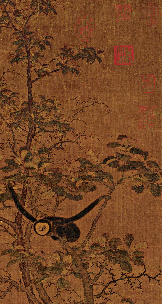 韩干《猿马图》-台北故宫博物院(图3)