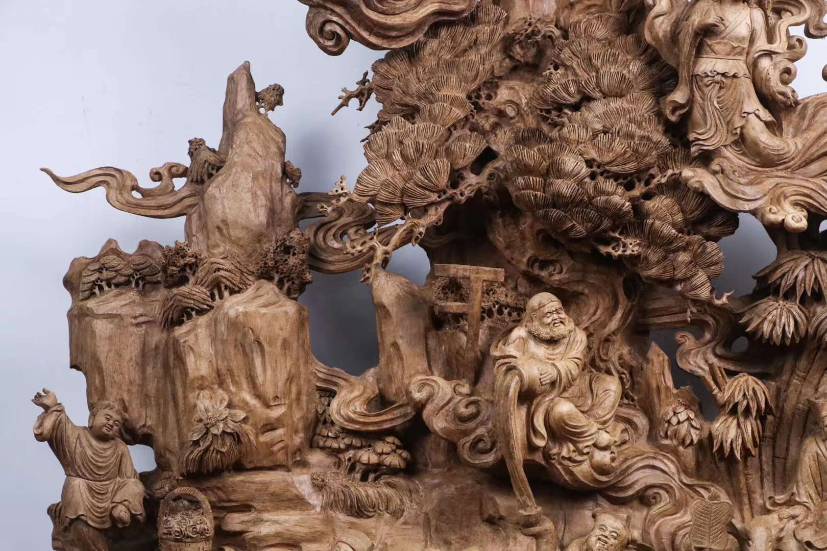 印尼沉香木大师雕刻《八仙齐聚》(图6)