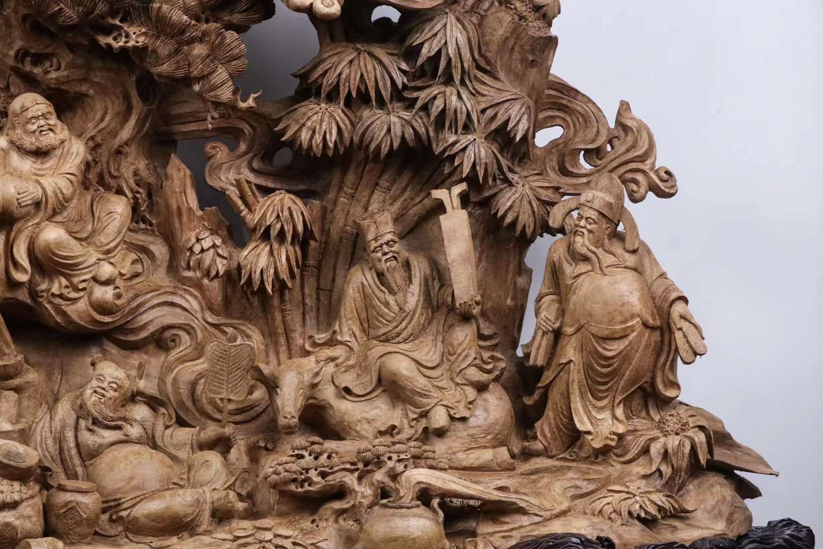 印尼沉香木大师雕刻《八仙齐聚》(图7)