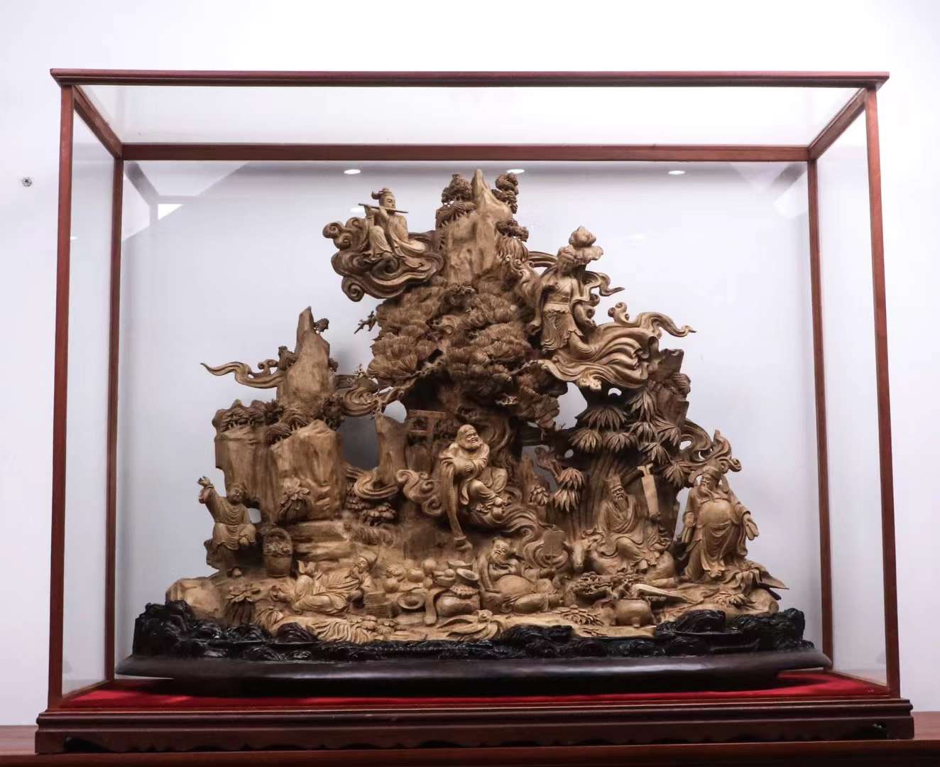 印尼沉香木大师雕刻《八仙齐聚》(图8)