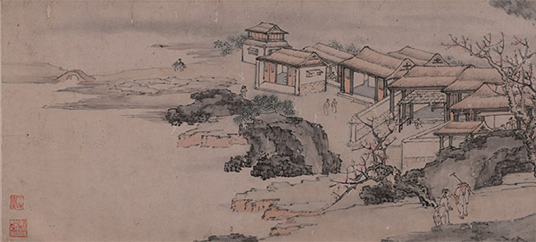 仇英《桃花源图卷》横屏