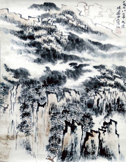 陆俨少《山水画》（一）70幅